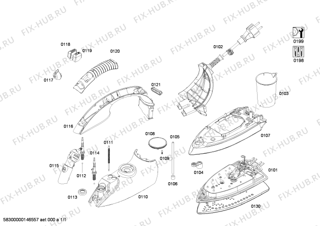 Схема №1 TDA8308 sensixx comfort с изображением Канистра для утюга (парогенератора) Bosch 00679512