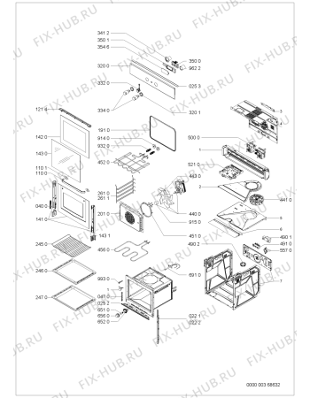 Схема №1 AKZ131/NB/01 с изображением Панель для плиты (духовки) Whirlpool 481245249986