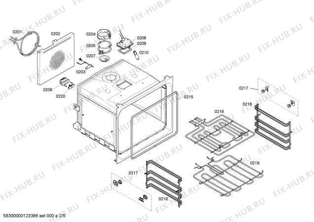 Схема №4 BO211130 с изображением Инструкция по эксплуатации Gaggenau для электропечи Bosch 00537963