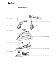 Схема №1 FV3824C0/23 с изображением Ручка для утюга (парогенератора) Tefal CS-00120842