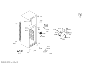 Схема №1 KD25VX00 с изображением Дверь морозильной камеры для холодильника Siemens 00478708