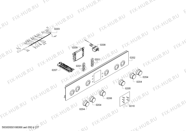 Схема №3 HGV745220 с изображением Кабель для электропечи Bosch 00626928