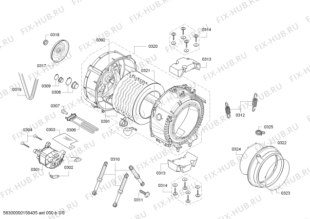 Схема №2 WM14CY1201 с изображением Дисплей для стиралки Bosch 00621564
