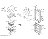 Схема №1 KGN33X42 с изображением Вставка для холодильной камеры Bosch 00607739