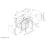 Схема №4 S713M60X0G с изображением Передняя панель для посудомойки Bosch 11020812