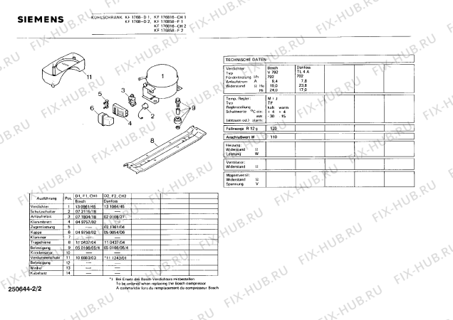 Схема №1 KF1848 с изображением Ручка для холодильной камеры Siemens 00081658