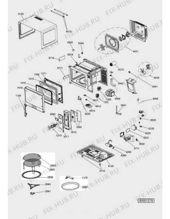 Схема №1 JQ 278 WH с изображением Панель управления для микроволновой печи Whirlpool 482000013635