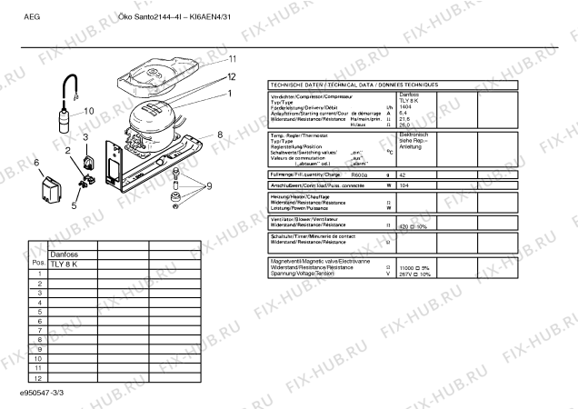 Схема №2 KI6AEN4 2144-4I с изображением Плата для холодильной камеры Bosch 00351144
