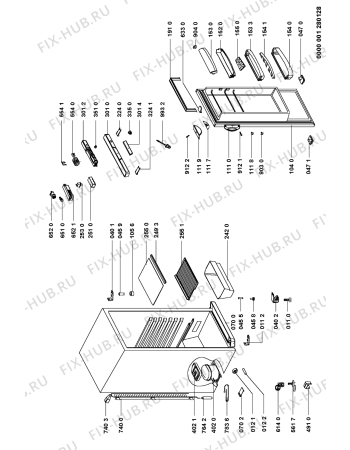 Схема №1 ART 586/H с изображением Рамка для холодильника Whirlpool 481245088093