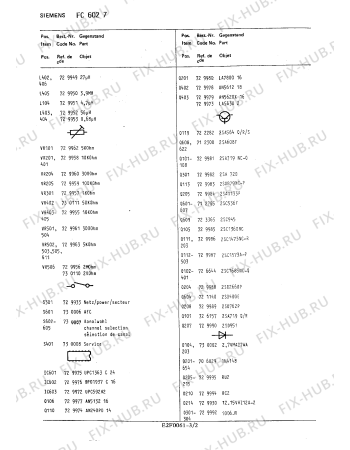 Схема №1 FC6027 с изображением Сервисная инструкция для телевизора Siemens 00535110