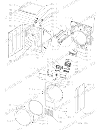 Схема №2 AZA-HP 8672 с изображением Микромодуль для стиралки Whirlpool 481010578596