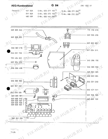 Взрыв-схема посудомоечной машины Aeg ELECTRONIC 251 SGA - Схема узла Section9