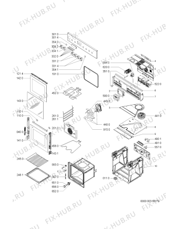 Схема №1 ESN5460/01/BR с изображением Переключатель для духового шкафа Whirlpool 481941129722