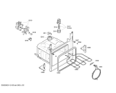 Схема №2 HBN131160B с изображением Передняя часть корпуса для духового шкафа Bosch 00442847