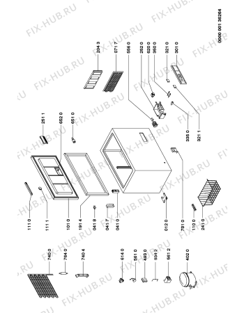 Схема №1 AFG 093/G с изображением Мини-ручка для холодильной камеры Whirlpool 481928228631