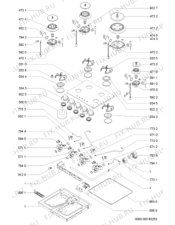 Схема №1 AKM 352/WH/01 с изображением Часовой механизм для духового шкафа Whirlpool 481934948024