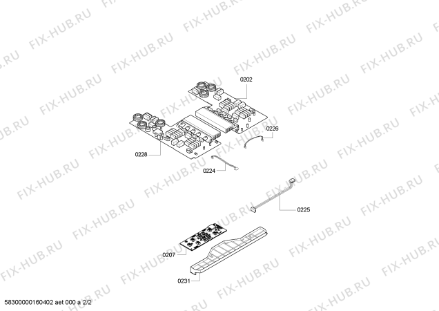 Взрыв-схема плиты (духовки) Bosch PIE615R14X BO.4I.60.SQ.X.X.NO FRAME - Схема узла 02