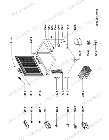Схема №1 AFG5227C (F090706) с изображением Руководство для холодильника Indesit C00354773
