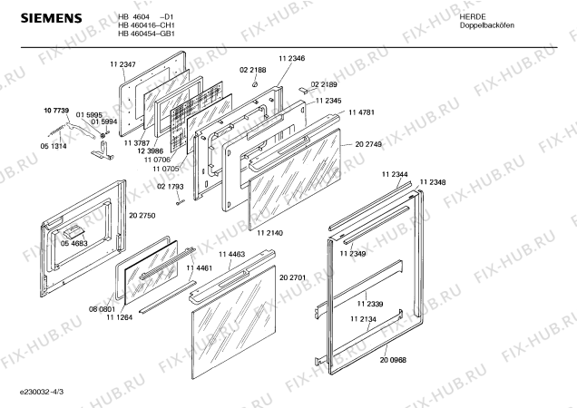 Схема №2 HB460454 с изображением Микропереключатель Bosch 00021790