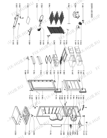 Схема №1 TGA 262 с изображением Дверца для холодильной камеры Whirlpool 481241610102