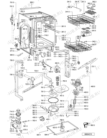 Схема №1 ADG 8536 IX с изображением Панель для посудомойки Whirlpool 481245372898