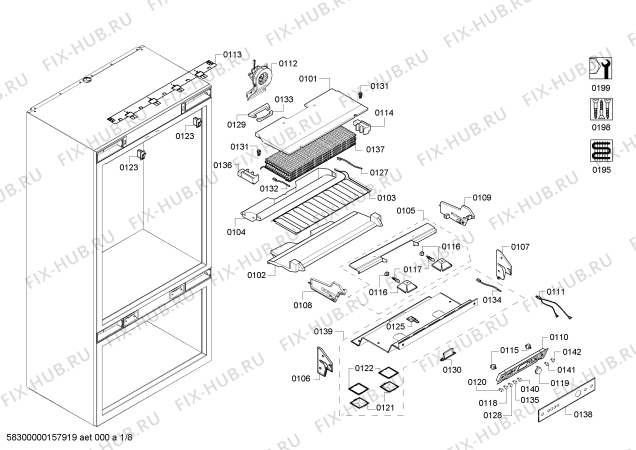 Схема №3 RY491701 с изображением Конденсатор для холодильника Bosch 00707104