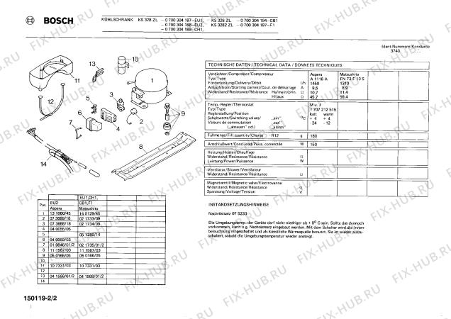 Взрыв-схема холодильника Bosch 0700304194 KS328ZL - Схема узла 02