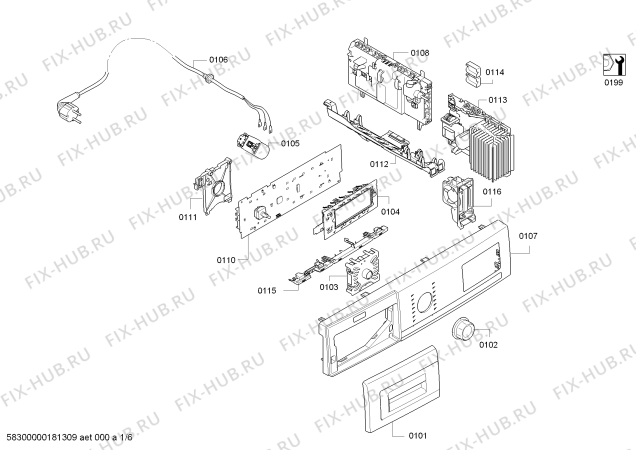 Схема №4 WTY888W9GR SelfCleaning Condenser с изображением Энергорегулятор для электросушки Bosch 00752109