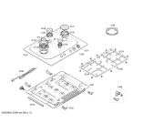 Схема №1 PCK755FEU с изображением Варочная панель для плиты (духовки) Bosch 00476884