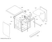 Схема №3 SMS53M02EP с изображением Передняя панель для посудомоечной машины Bosch 00675372