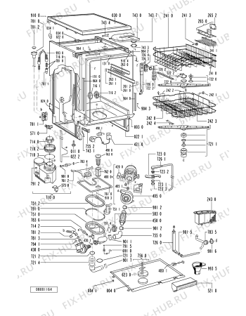 Схема №1 ADP 931/3 WH с изображением Обшивка для посудомоечной машины Whirlpool 481245370361