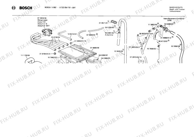 Взрыв-схема стиральной машины Bosch 0722054151 V692 - Схема узла 06