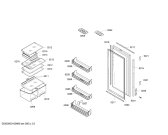 Схема №1 KFRMIL8 с изображением Дверь для холодильной камеры Bosch 00473658