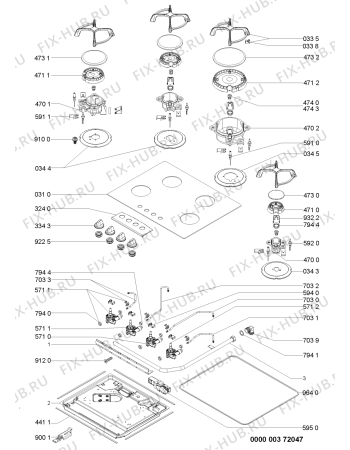 Схема №1 AKM 446/NB с изображением Труба для электропечи Whirlpool 480121103675