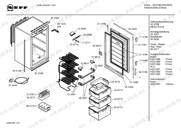 Схема №1 GF10B40 с изображением Дверь для холодильника Siemens 00214848