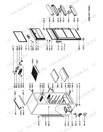 Схема №1 ARC 3530/AL с изображением Дверца для холодильника Whirlpool 481241619231