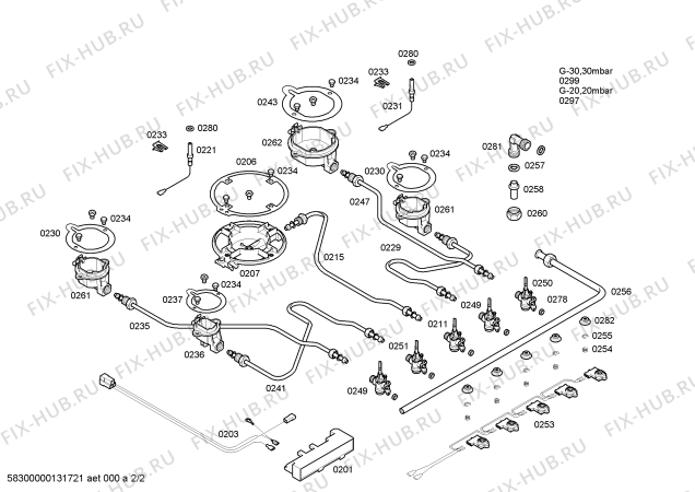 Схема №2 PCL752CEU с изображением Варочная панель для электропечи Bosch 00680809