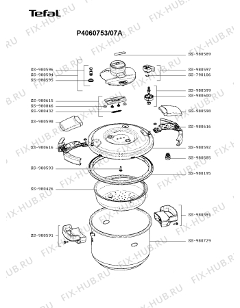 Схема №1 P4060649/07A с изображением Сотейника Tefal SS-980616