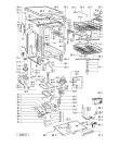 Схема №1 ADP 9528 BRM с изображением Панель для посудомоечной машины Whirlpool 481245379987