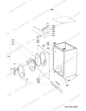Схема №1 AWG 290-WH AWG 290 с изображением Скрепление для сушильной машины Whirlpool 481949268616