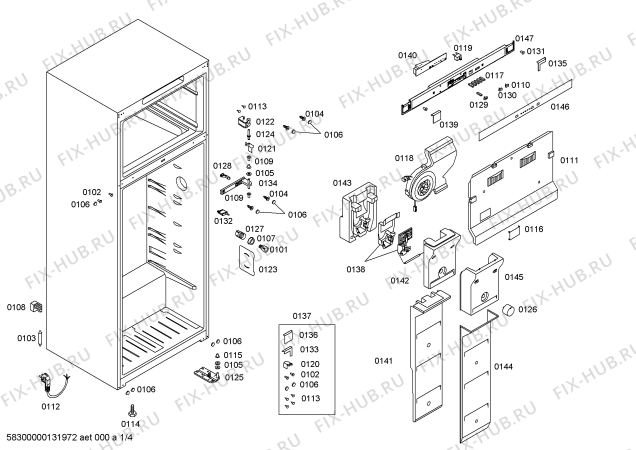 Схема №3 P1KNT3606B с изображением Панель управления для холодильной камеры Siemens 00680330