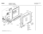 Схема №2 SGU46B14 с изображением Передняя панель для электропосудомоечной машины Bosch 00438285
