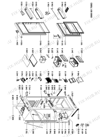 Схема №1 ART495NF (F090499) с изображением Сенсорная панель для холодильника Indesit C00331323