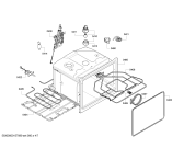 Схема №4 B96C43N0MK с изображением Панель управления для плиты (духовки) Bosch 00706541