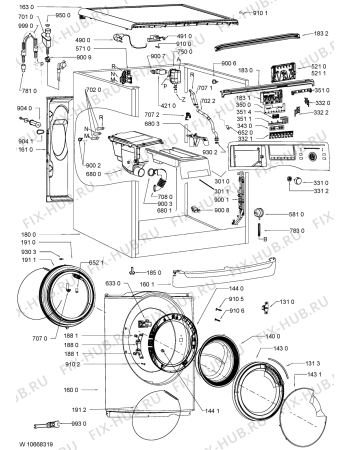 Схема №2 SPA1040 с изображением Резервуар для стиралки Whirlpool 481010598771