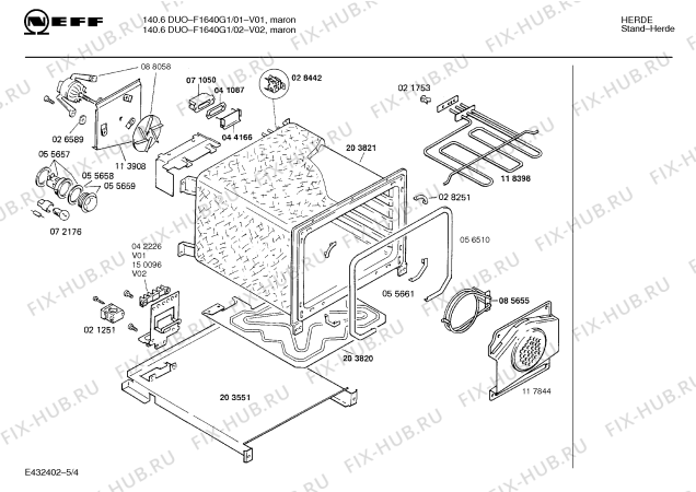 Схема №1 F1640G1 140.6 DUO с изображением Стеклокерамика для плиты (духовки) Bosch 00203858