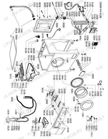 Схема №2 AWZ 410/D PL с изображением Всякое для стиралки Whirlpool 481232318188