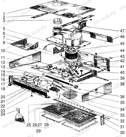 Схема №1 H460OZ (F010330) с изображением Кнопка (ручка регулировки) для духового шкафа Indesit C00122079
