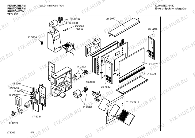 Схема №1 WLD-1815K с изображением Вентиляционная решетка для стиралки Bosch 00215979