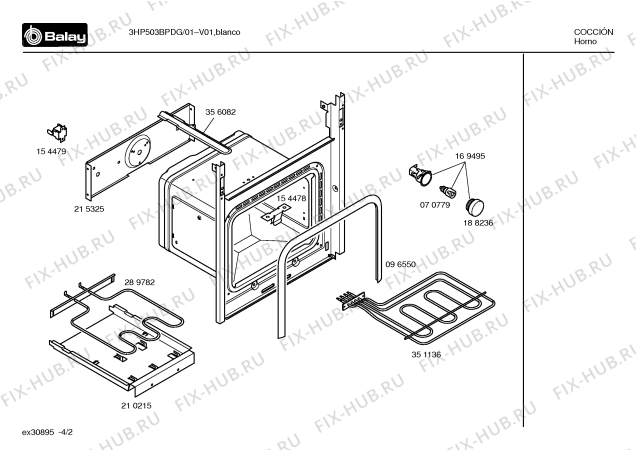 Схема №3 3HP503BPDG 3dg503bn с изображением Панель для духового шкафа Bosch 00365104